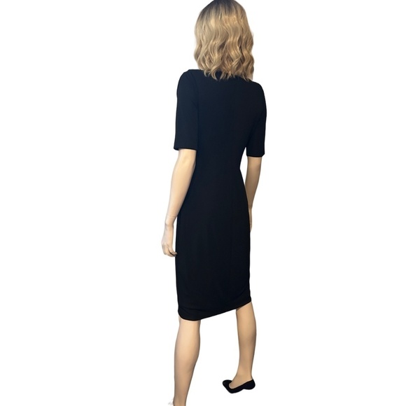 Revolve Bailey44 Bridgette Dress Sheath Black Sleek Jersey Knit Cut Out Detail - Picture 10 of 14